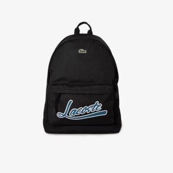 Lacoste Neocroc Script Backpack - Batoh Pánské Černé | CZ-tDF1R2